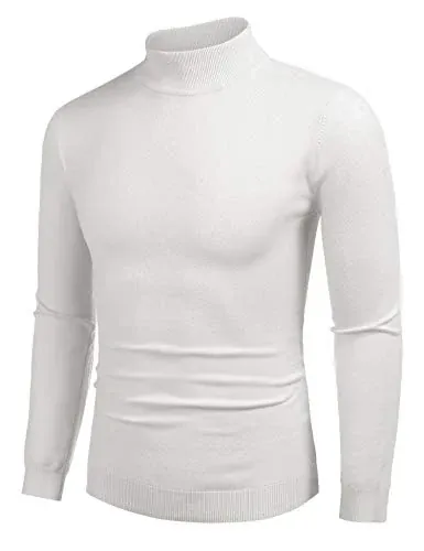 COOFANDY Mens Mock Turtleneck Slim Fit