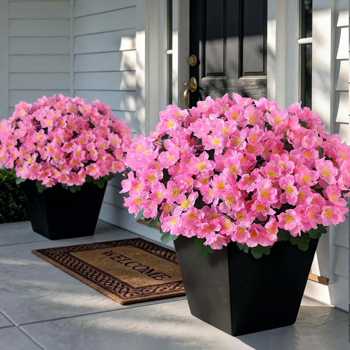 Artificial UV-Resistant Camellia Flowers 8-Count
