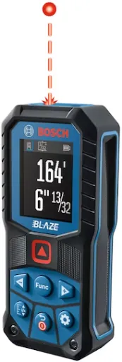Bosch BLAZE 165' Indoor Laser Distance Measurer w/ Backlit Display