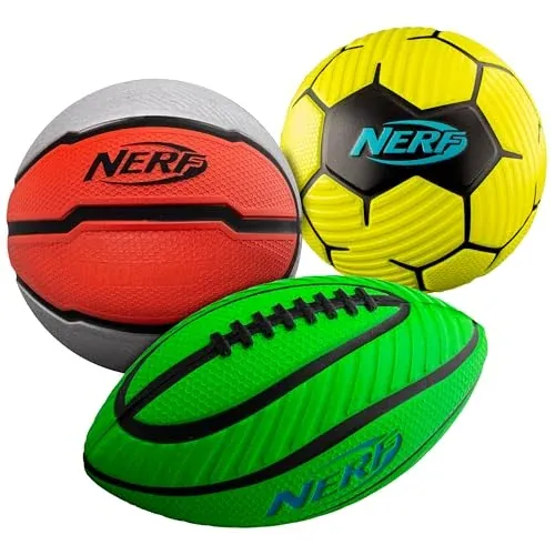Nerf Mini Foam Sports Ball Set 3-Pack