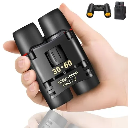 Compact Binoculars for Adults and Kids, HD Mini Portable Outdoor Binoculars Children, Pocket Lightweight Folding