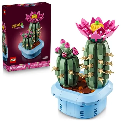 LEGO Botanicals Flowering Cactus 482-Piece Building Toy