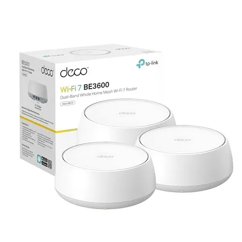 3-Pack TP-Link Deco 7 BE23 Dual-Band BE3600 WiFi 7 Mesh Wi-Fi System