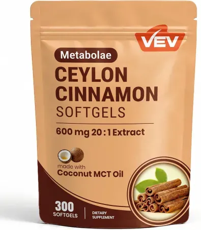 300-Count Metabolae VEV 20:1 Ceylon Cinnamon Extract Softgels