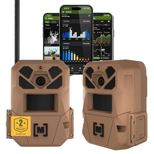 Moultrie Edge 3 Cellular Trail Camera 2-Pack w/ 40MP & 0.5s Trigger