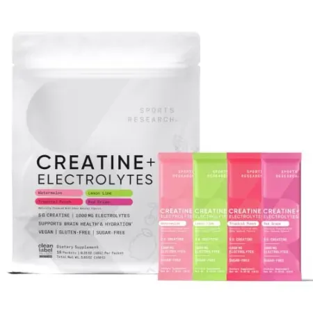 16-Piece Sports Research Creatine + Electrolytes Variety Packs