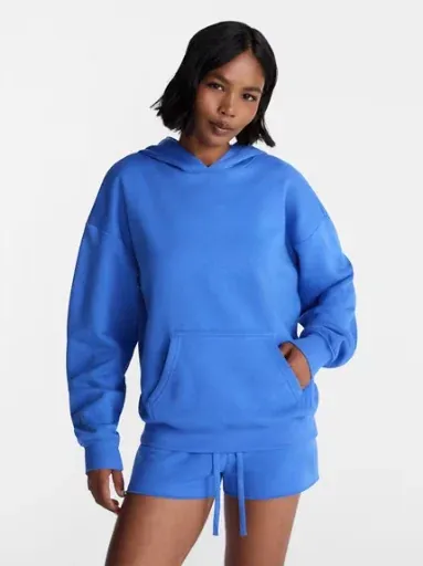 No Boundaries Graphic Fleece Hoodie, Women's, Granite