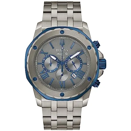Bulova Men's Marine Star Chronograph Bracelet Watch 4mm
