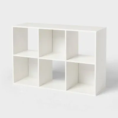 Brightroom 11" Cube Organizer White (6 Cube)