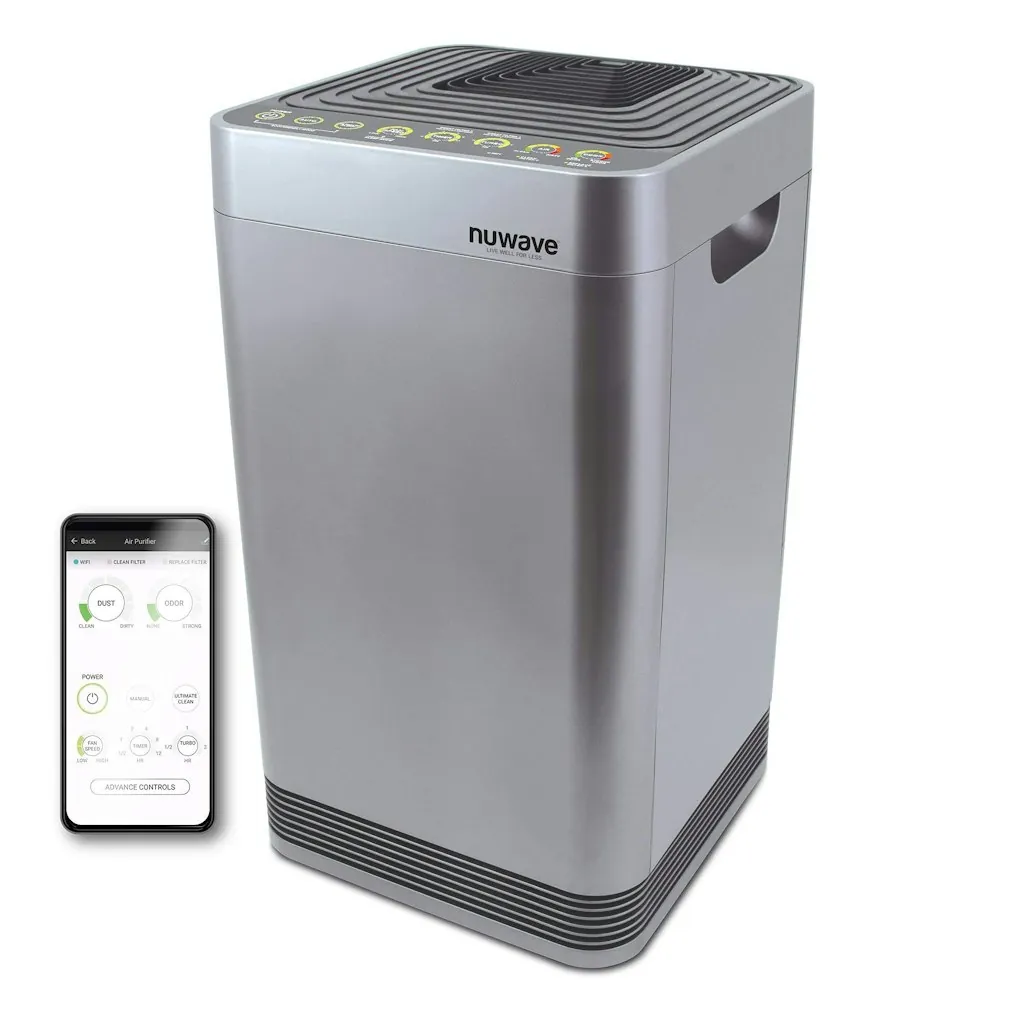 Nuwave Smart Air Purifier w/ 8 Additional HEPA/Carbon Combo Filters