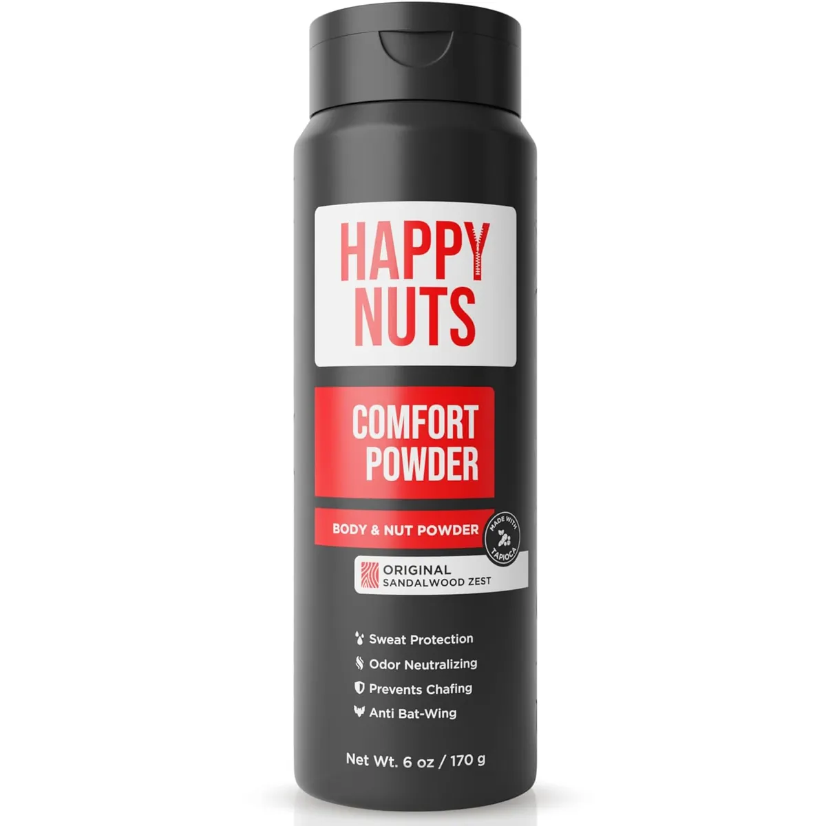 Happy Nuts Comfort Powder Deodorant 6oz