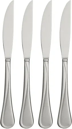 4-Piece Oneida Flatware Flight Steak Knives 18/0 Silverware