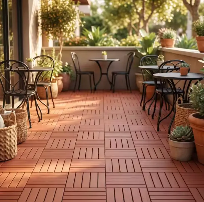 Interlocking Plastic Floor Tile 44-Pack