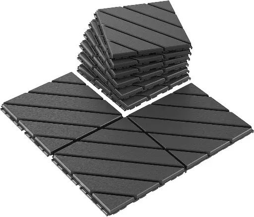 VANCASTLE 9 Pack Interlocking Deck Tiles