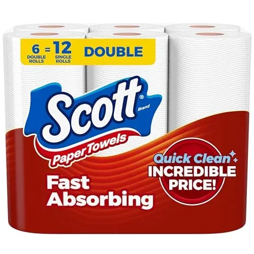 Scott Paper Towels Choose-A-Sheet 6 Double Rolls