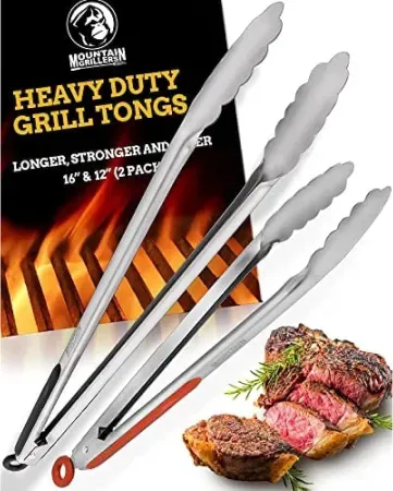 2-Piece Mountain Grillers BBQ Tong Set