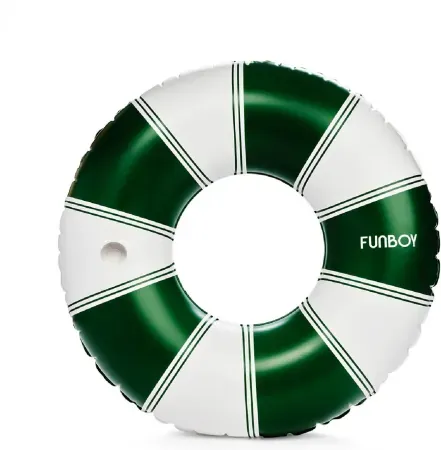46" FUNBOY Giant Vintage Stripe Inflatable Pool Float w/ Cup Holder