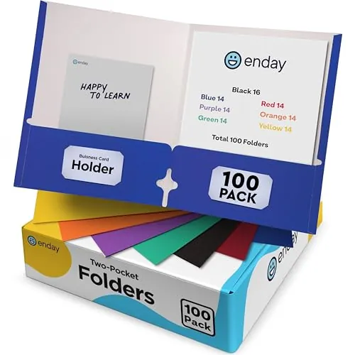 Amazon Basics 2-Pocket Folders 25-Pack