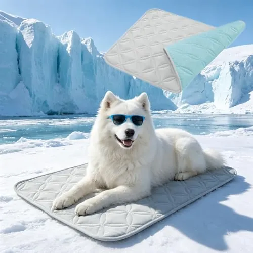 EXPAWLORER Foldable Cooling Mat for Dogs & Cats 47"x28"