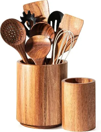 Criusia 2-Pack Utensil Holder Set (1 Large, 1 Small)