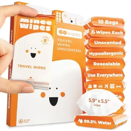 60-Count Moonies Impossibly Compact Travel Wipes