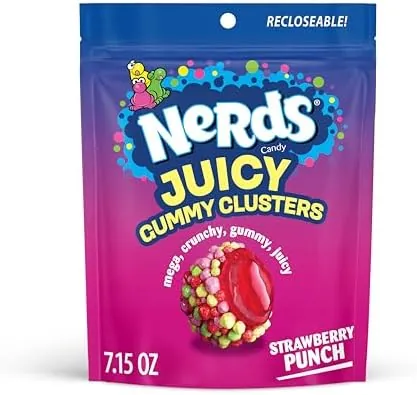 7.15-Oz NERDS Juicy Gummy Clusters Candy (Strawberry Punch)
