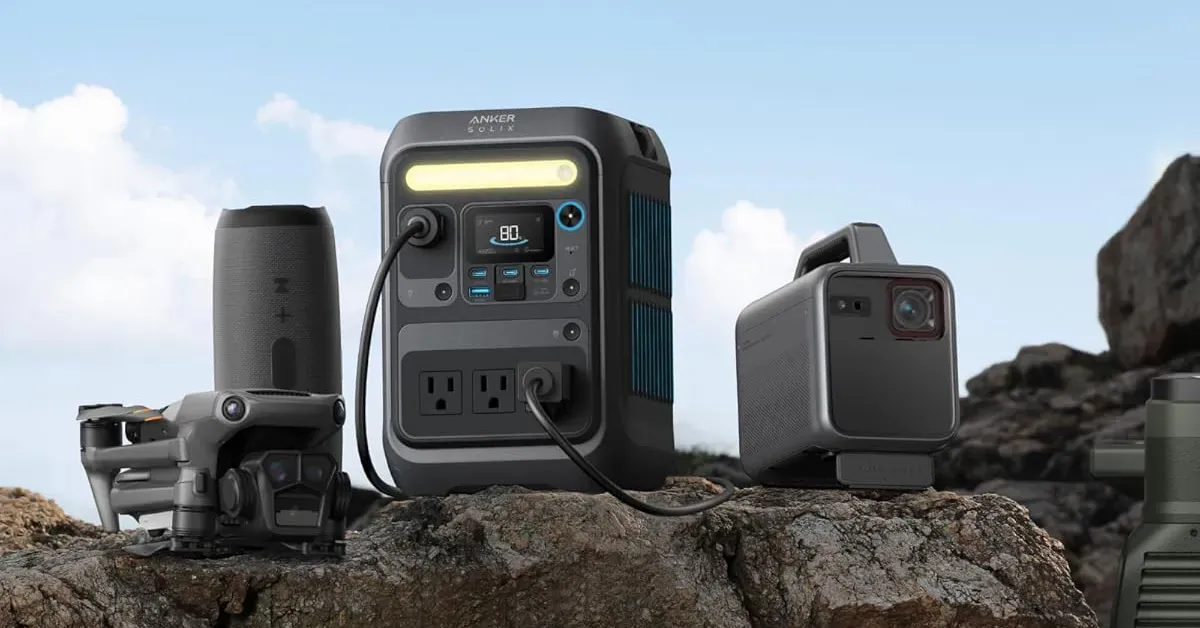 Pick up the 288Wh/90,000mAh Anker SOLIX C300X AC power station + a 60W solar panel