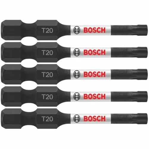 Bosch 2" Torx #20 Impact Tough Power Bits 5-Pack