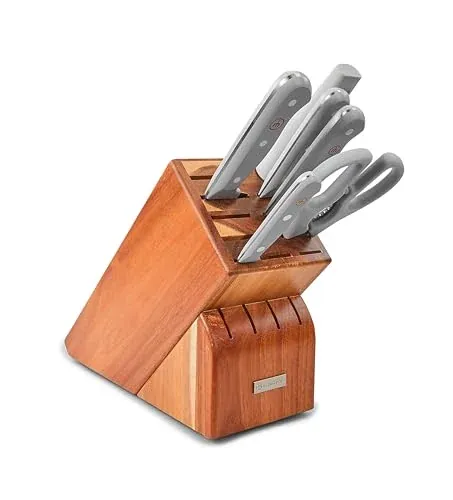 WÜSTHOF Gourmet Grey 7-Piece Knife Block Set