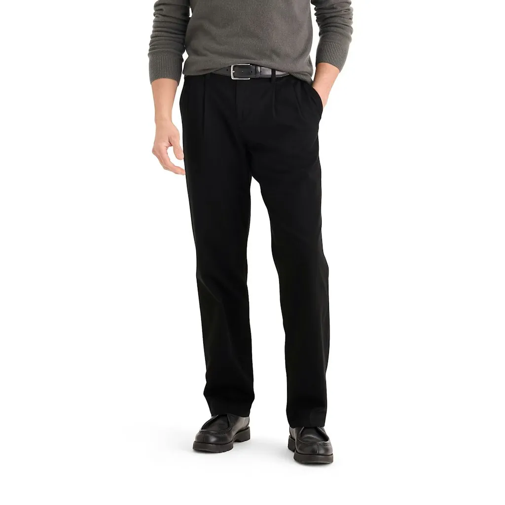Dockers Men's Straight Fit Pleated Casual Chino Pants