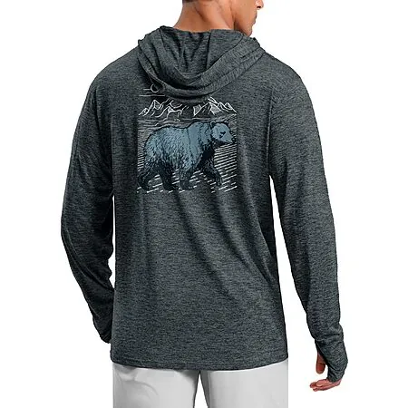 Pudolla Men's UPF 50+ Lightweight Fishing & Hiking Hoodie (various)
