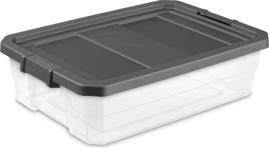 Sterilite 40-Quart Stackable Storage Bin w/ Latch Lid