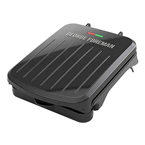 George Foreman Compact 2-Serving Electric Indoor Grill and Panini Press