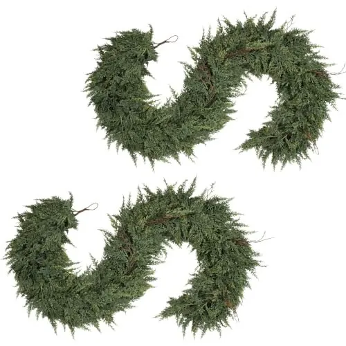 6-Foot Artificial Cedar Christmas Garland 2-Pack