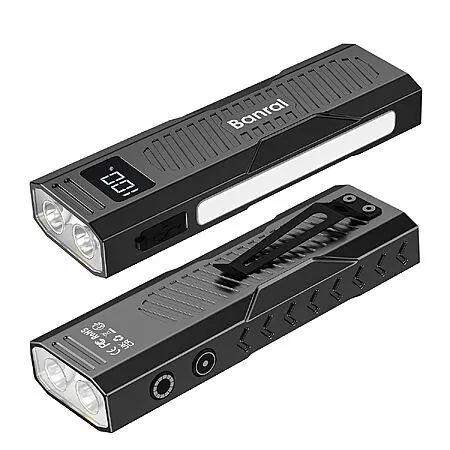 2-Pk Banral Rechargeable 1100 Lumen EDC LED Flashlights