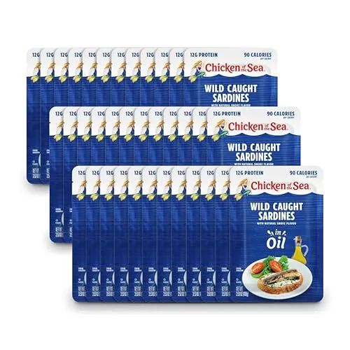 Chicken of the Sea Sardines in Oil 3.53 oz. Packets (Pack of 36)