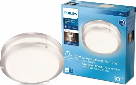 PHILIPS LED 10" Flush Mount Double Ring Ceiling Light
