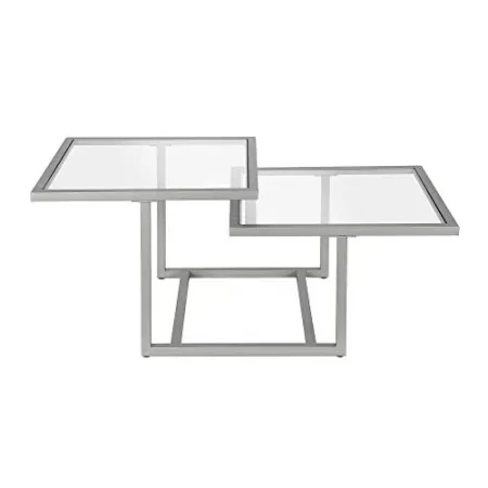 Henn&Hart 43" Glam Glass Coffee Table