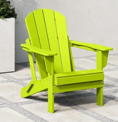 WestinTrends Malibu Outdoor Folding HDPE Adirondack Deck Chair