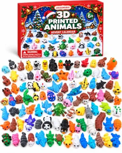 Christmas Advent Calendar with 100PCS