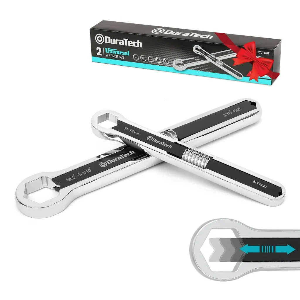 Duratech 8" & 10" 44-in-2 Adjustable Wrench Set