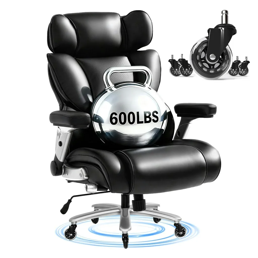Flexispot Big & Tall 600lb PU Leather Office Chair