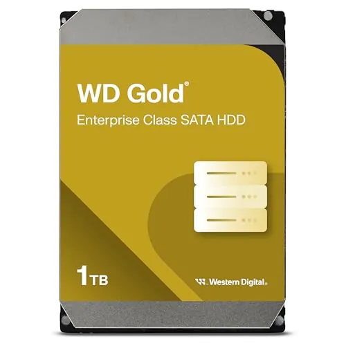 USED-Like NewWestern Digital 1TB WD Gold Enterprise Class Internal Hard Drive - 7200 RPM Class, SATA 6 Gb/s, 128 MB Cache, 3.5" - WD1005FBYZ