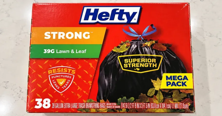 Hefty 39-Gallon Lawn & Leaf Trash Bags 38-Count