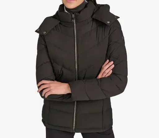 Calvin Klein Women's Short Zip Front Puffer Jacket