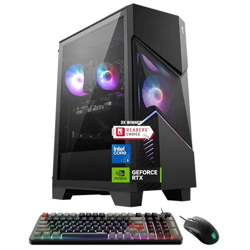 MSI Codex R2 Gaming Desktop PC with NVIDIA RTX 5070 12GB, Intel i5-14400F, 32GB DDR5 RAM, 1TB NVMe SSD