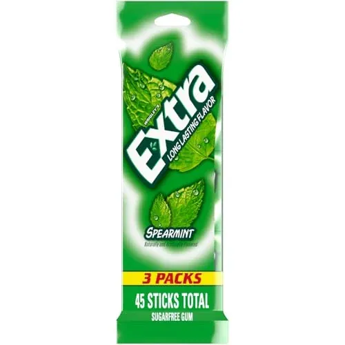 3-Pack 15-Oz Extra Sugarfree Gum (Spearmint)