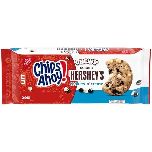 CHIPS AHOY! Chewy Hershey's Cookies 'n' Creme Bar-Inspired Cookies, 9.58 oz