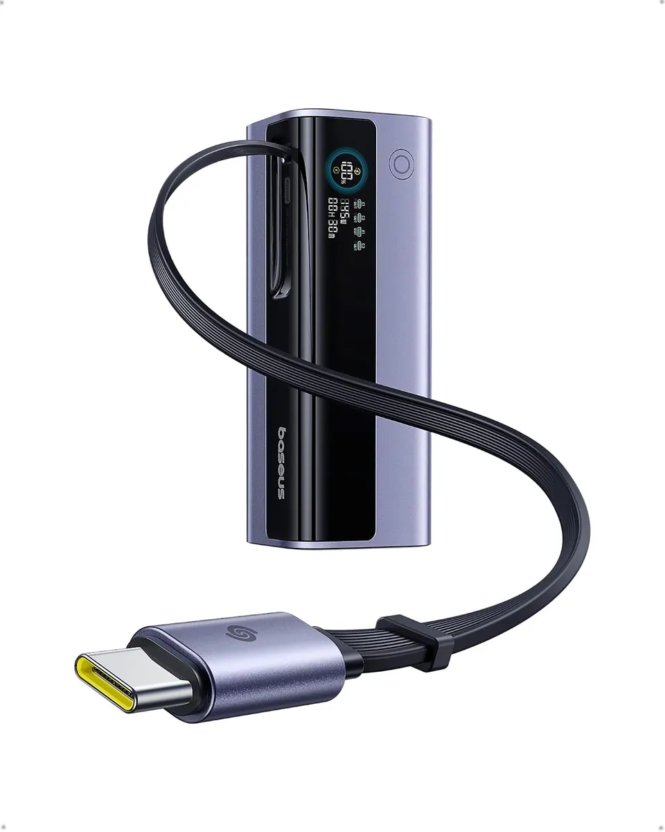 145W 20,000mAh 4-Port Laptop Power Bank w/ Retractable USB-C Cable