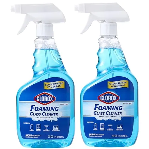 Clorox Foaming Glass Cleaner 23oz 2-Pack